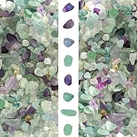 Vista 11 de gemshan Chips de amatista de 2 libras de cristal triturado natural a granel de 0.276 in a 0.354 in, piedra de cristal curativo para acuario, jarrón