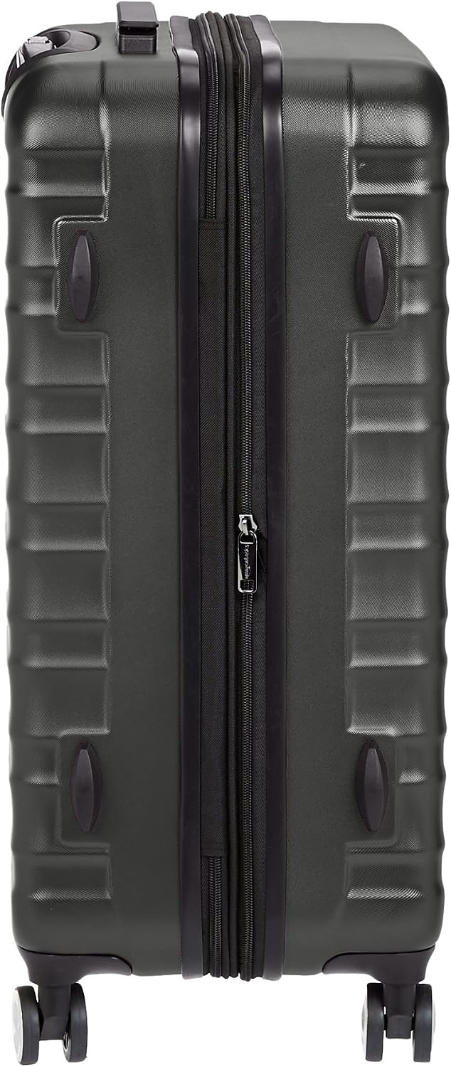 Amazon Basics Hardside Spinner Luggage with Built-In TSA Lock - 26-Inch, Black