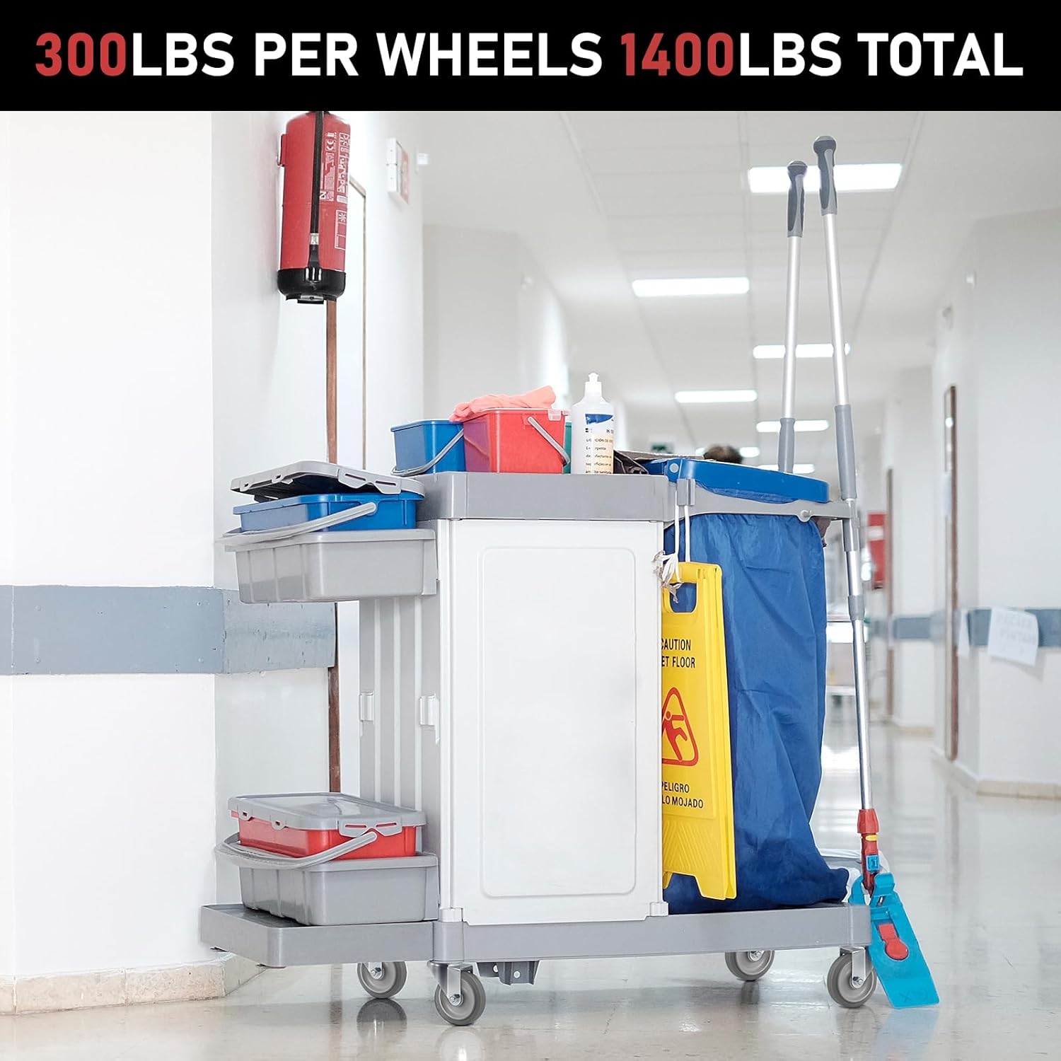 5 Inch Thermoplastic Rubber Caster Wheels (Set of 4) – Heavy Duty, Precision Bearing, Non-Marking, 275 lbs Load Capacity Each, Floor Protective, Ideal for Industrial Carts and Equipment