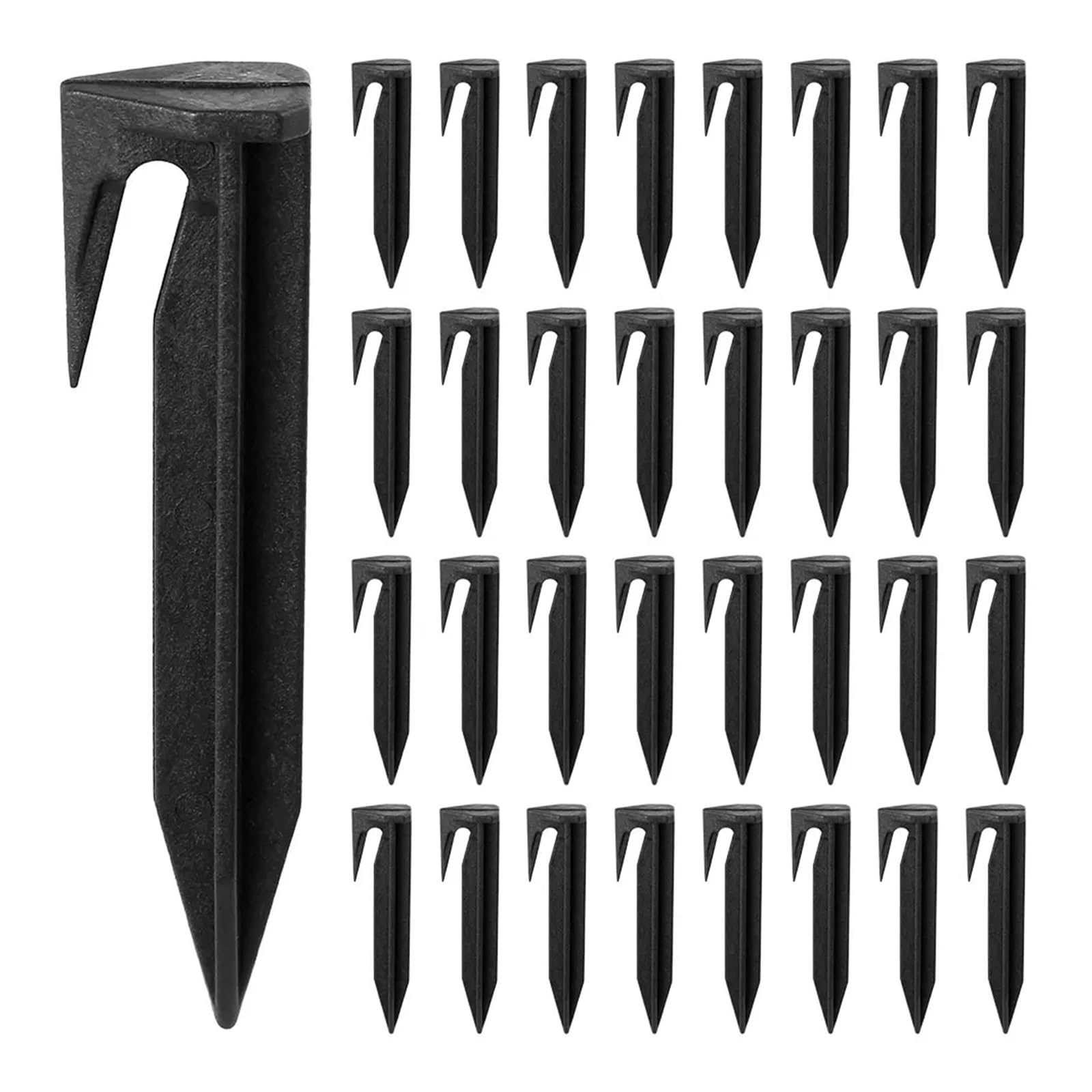 100/200 Pezzi di picchetti for Tosaerba, Chiodi perimetrali, Ancoraggio in plastica, perni Fissaggio al Terreno del Giardino per Fissaggio(200pcs)