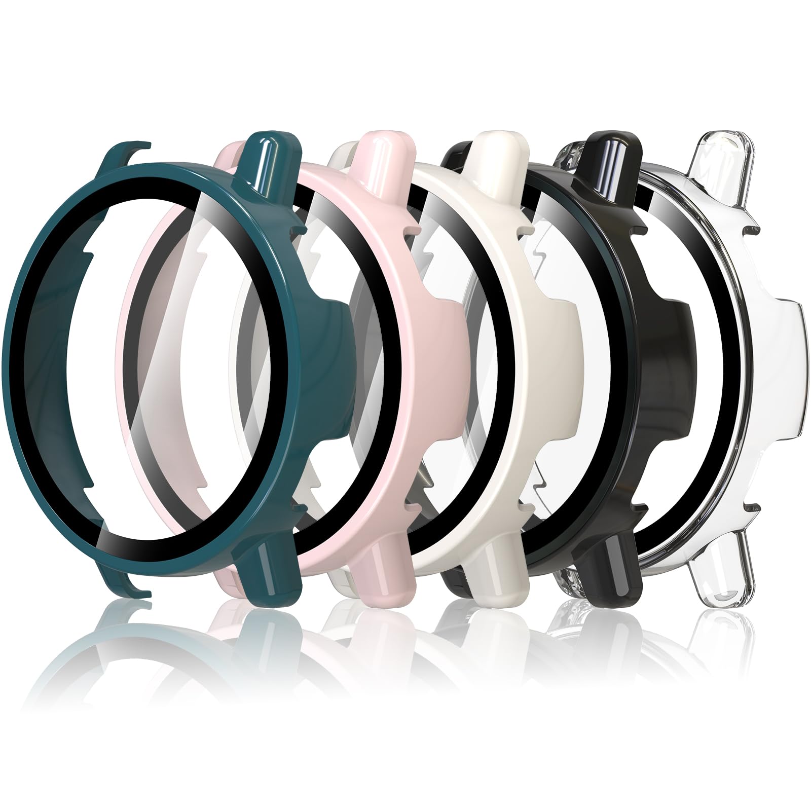 Lot De 5 Coques TPU Protectrices Pour Garmin Vivoactive 6 - Transparentes, Résistantes Aux Chocs Et Rayures