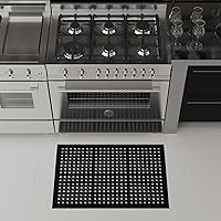 Vista 8 de Ottomanson Tapete de goma resistente, antideslizante, impermeable, fácil de limpiar, tapete antifatiga para cocinas comerciales, restaurantes