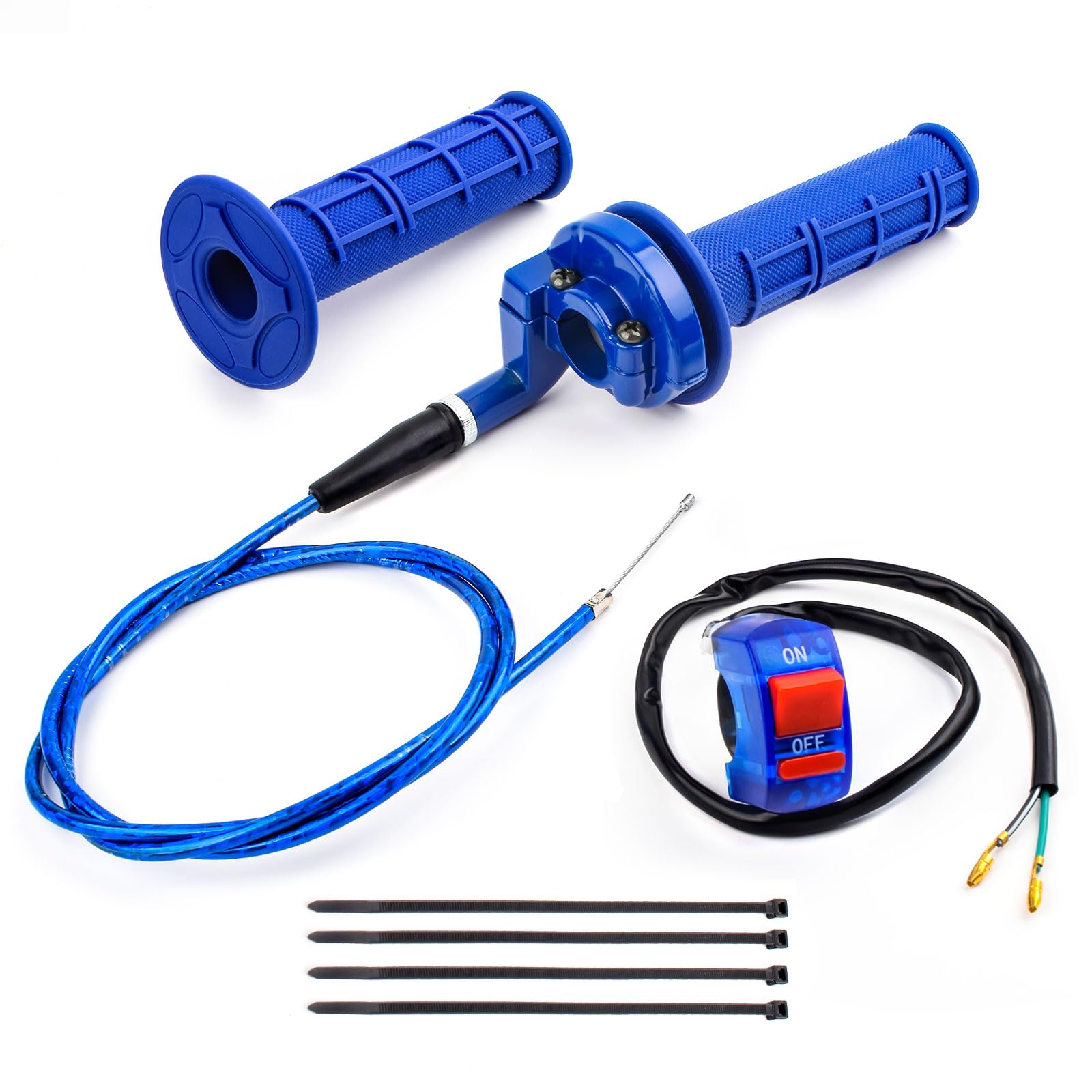 7/8 twist throttle Mini Bike Throttle Cable Kit for Coleman CT200U BT200X CT200U-EX Predator 196cc 212cc CT100U CC100X 79cc 100cc Baja Warrior MB165 MB200 DoodleBug DB30 Motovox Parts (Blue)