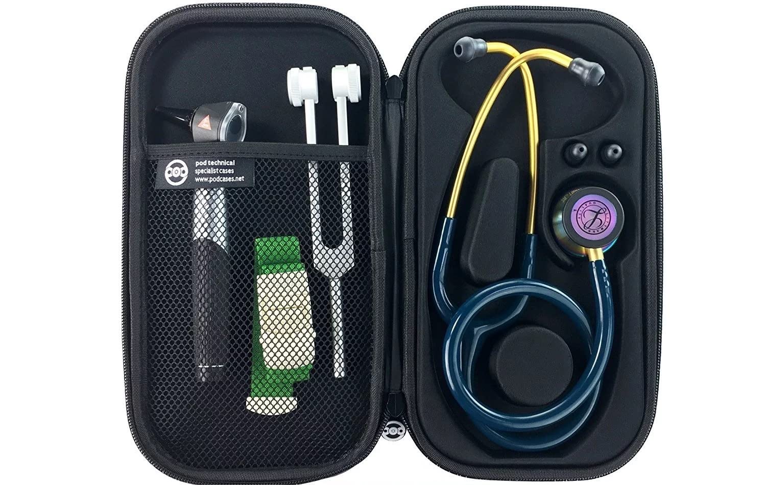 Reviti Canvas Stethoscope Case Only No Products Inside Hard Case Littman Compatible With Military Grade Protection & Waterproof,Black (B09WYW3GVH) Amazon Price History, Amazon Price Tracker