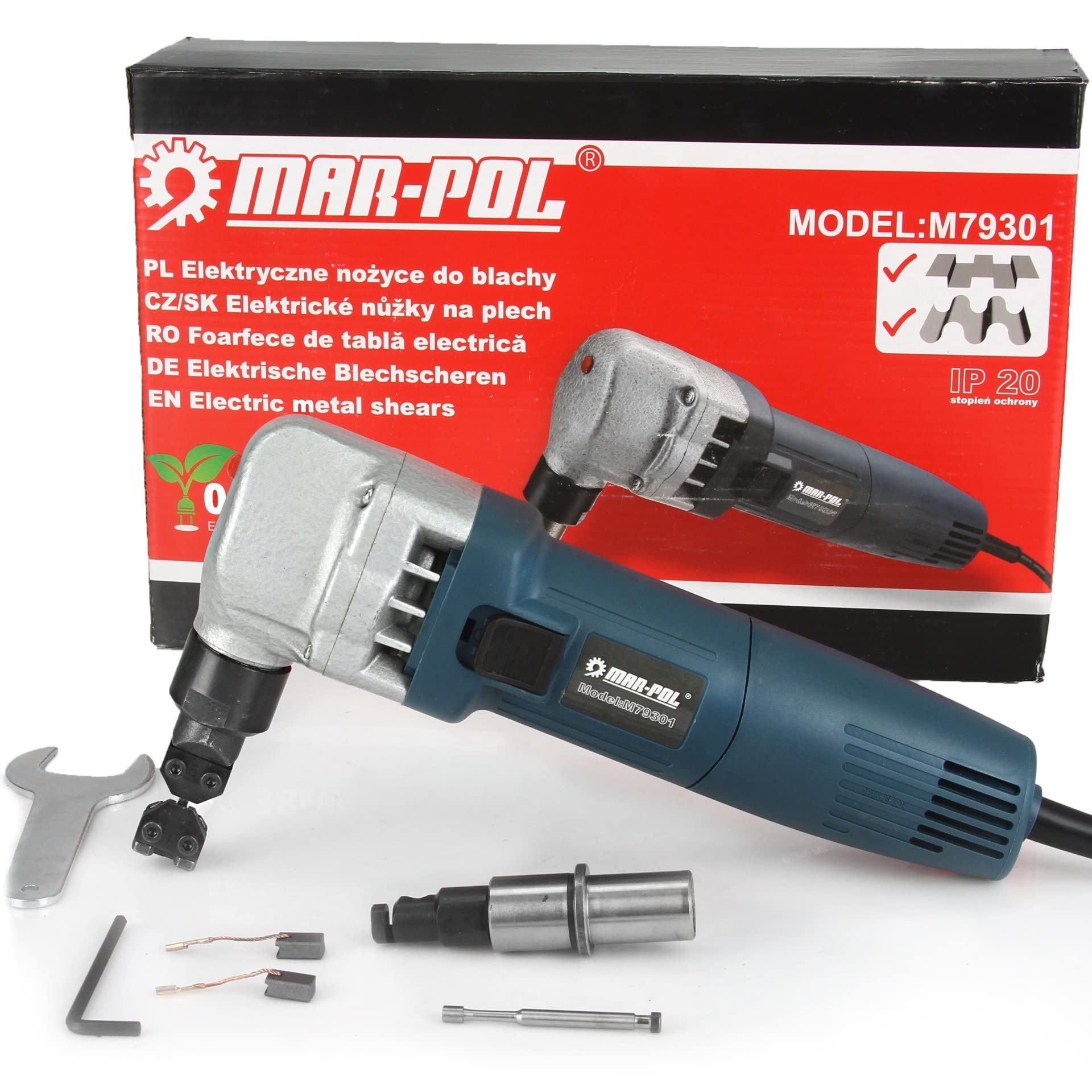 Elektryczna obcinarka do blachy 1500 W nożyce do cięcia nożyc elektrycznych