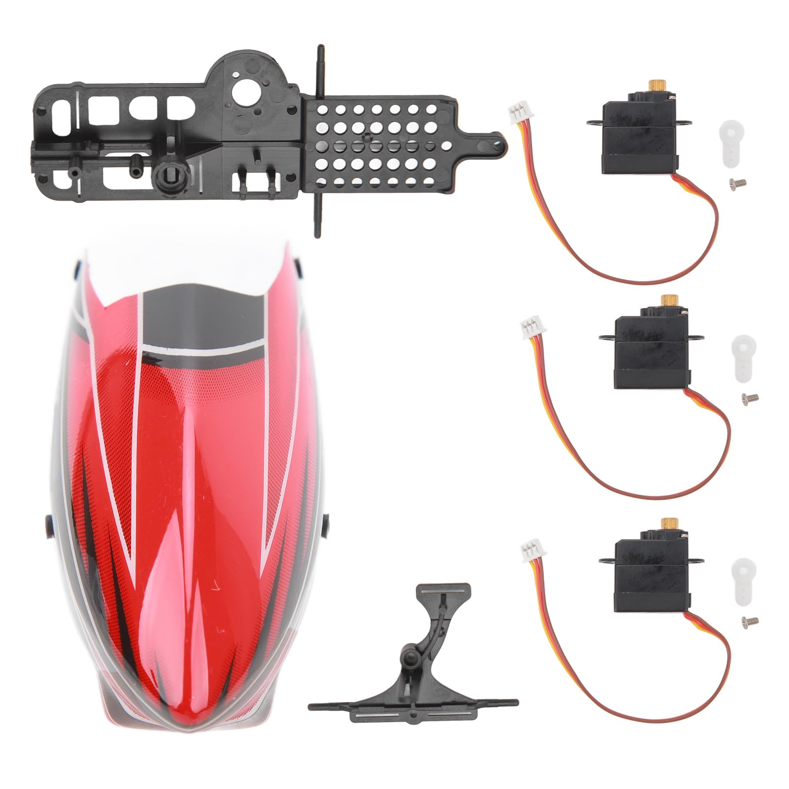XK K110 Ensemble D'engrenages Servo en Métal amélioré pour Hélicoptère RC, Accessoires de Modification et de Mise à Niveau pour Le Modèle Applicable, Pièces de Haute Précision pour Les