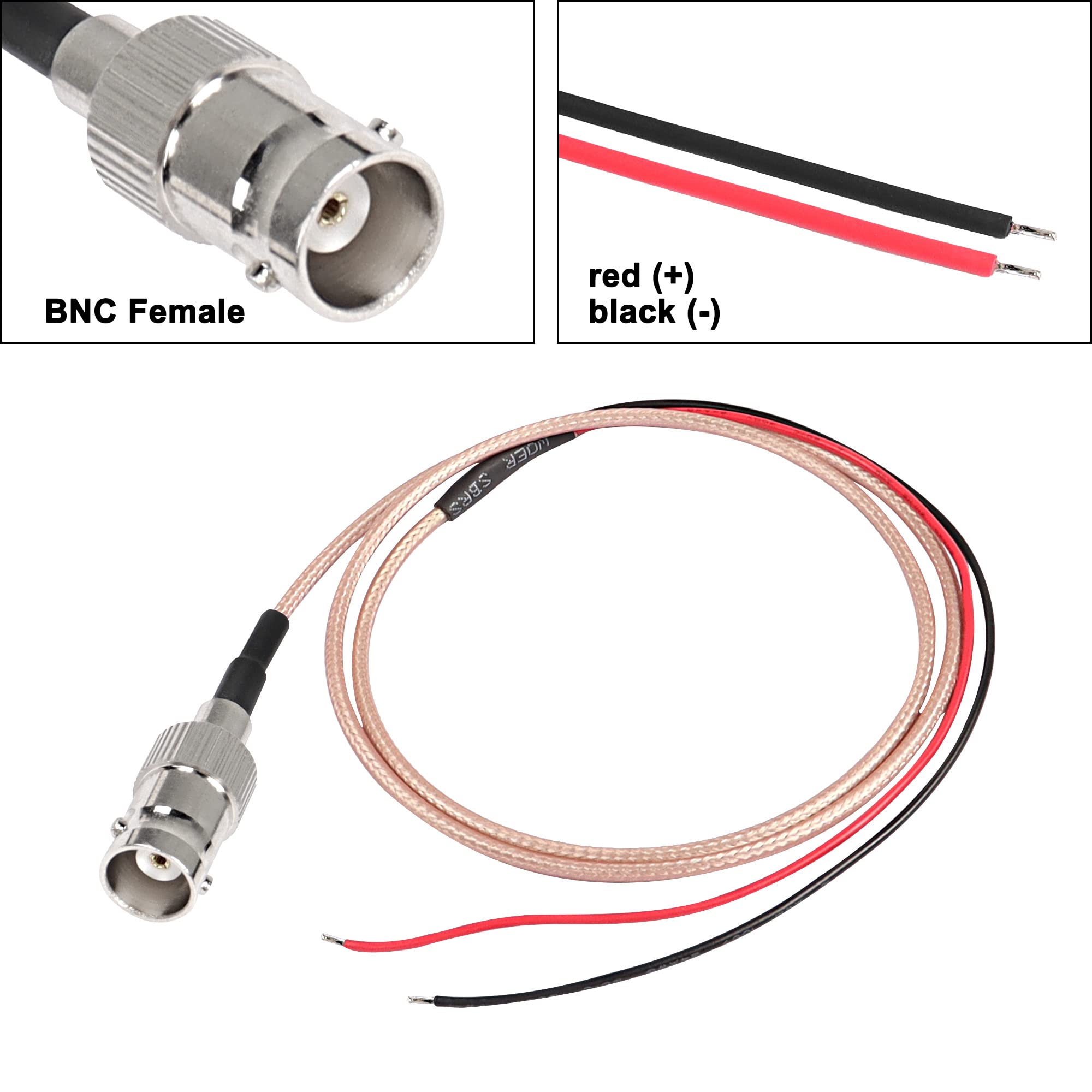 SMA Male to Bare Wire Solder Pigtail Cable Assembly
