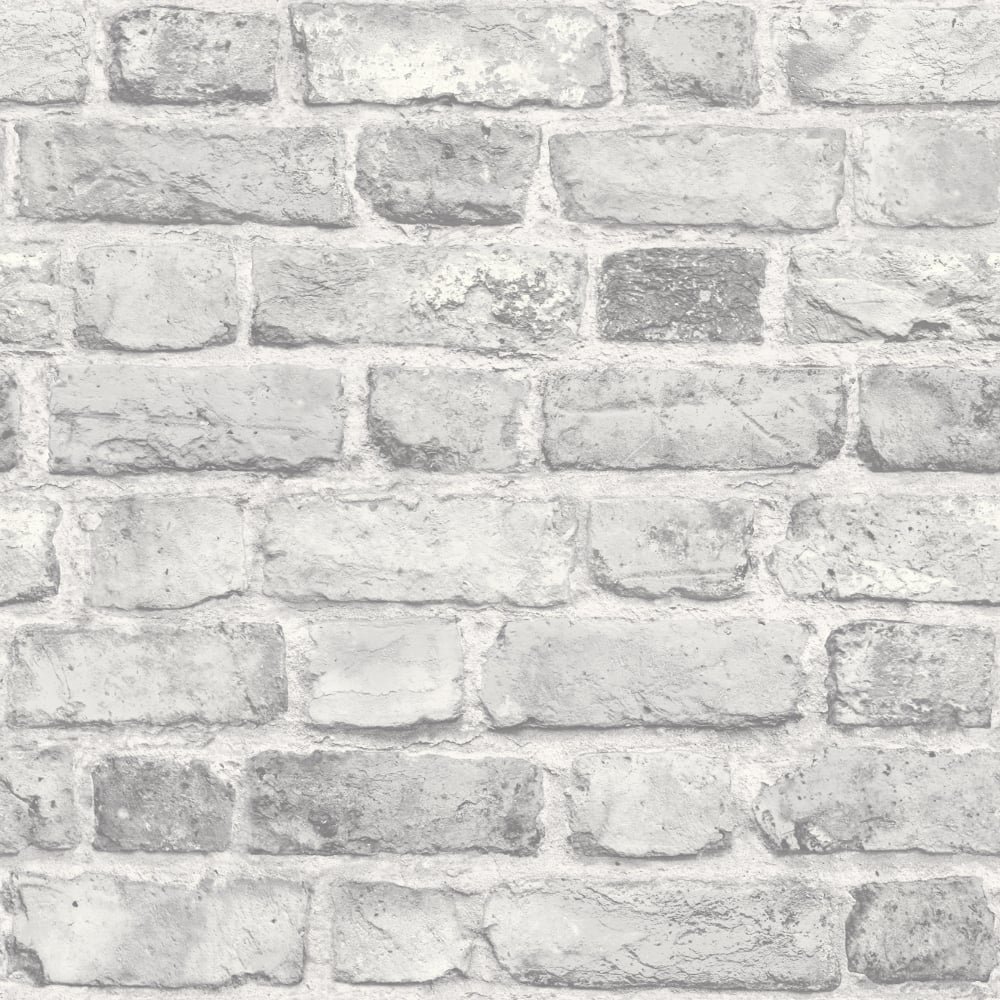 Grandeco Vintage House Brick Pattern Wallpaper Faux Effect Textured A28903 5411012412074