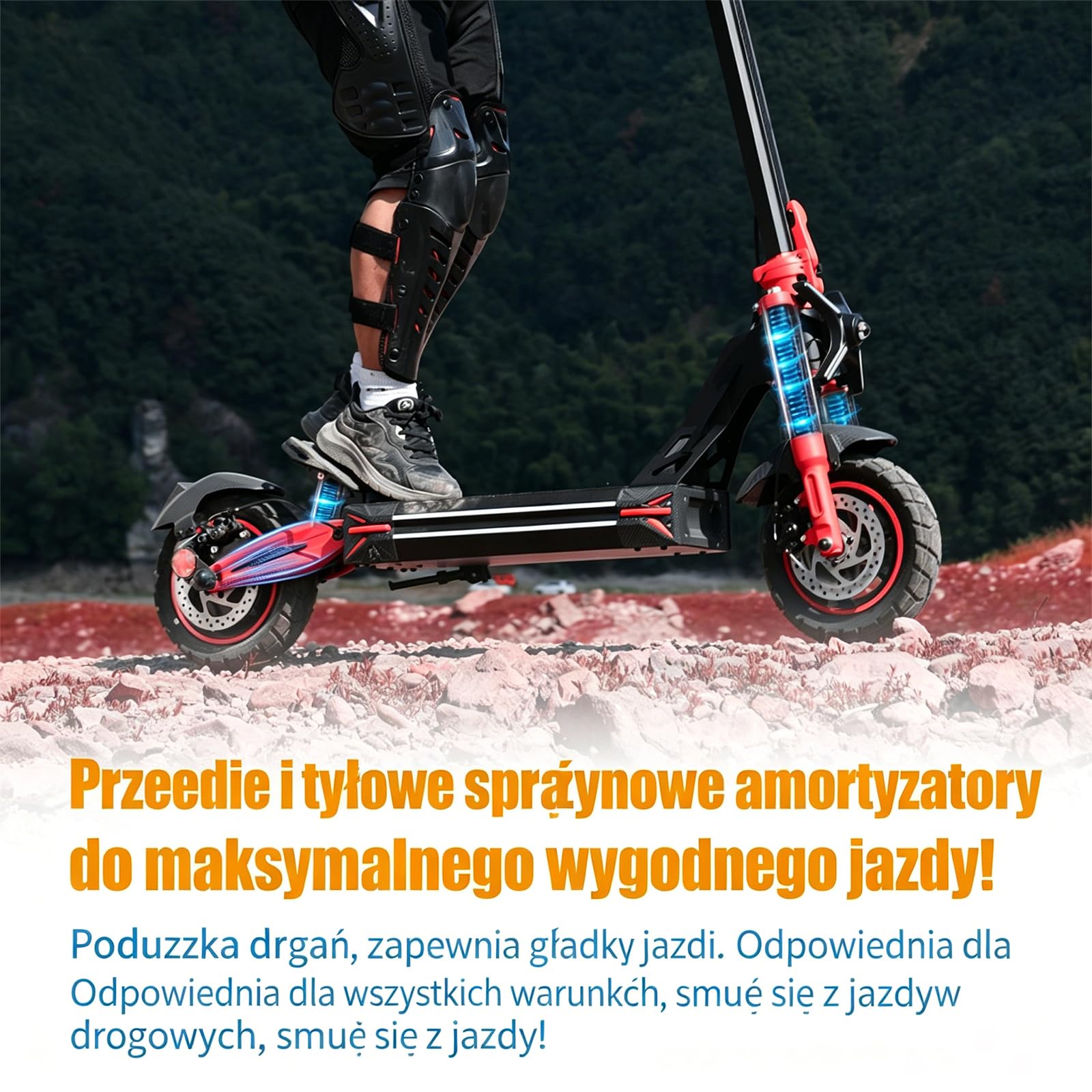 Hulajnoga Elektryczna Dla Dorosłych, 3 Ustawienia Prędkości (Ogranicznik Prędkości Można Wyłączyć), Akumulator 52 V 23 Ah, Wyświetlacz HD, Uchwyt Na Telefon, Odblokowywanie Nfc, Opony 10-Calowe