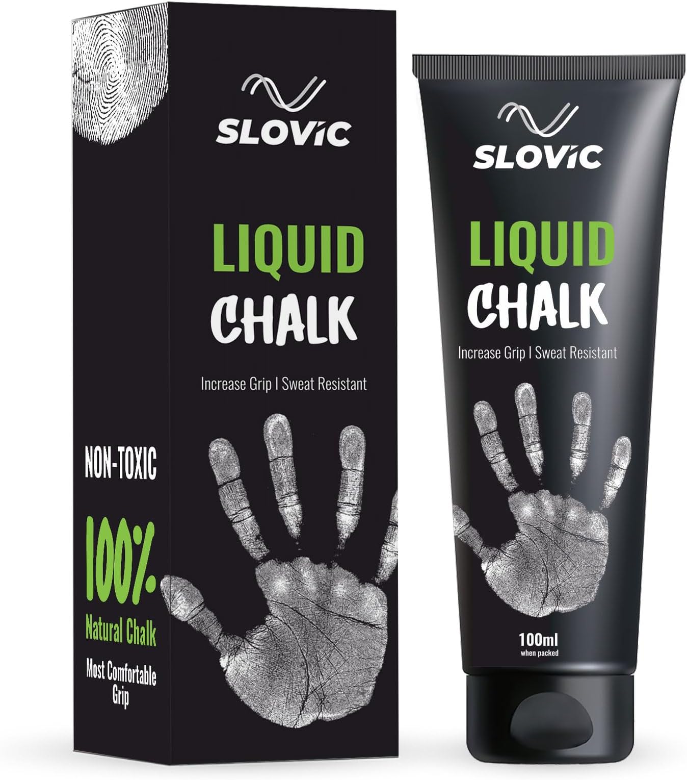 Liquid Chalk for Gym [100 ML] | Chalk for Gym Hand Grip | Gym Chalk for Strong Grip in Weight Lifting | Gym Equipment for Barbell Rod Grip | Ideal for Workout, Gym, Rock Climbing & Crossfit