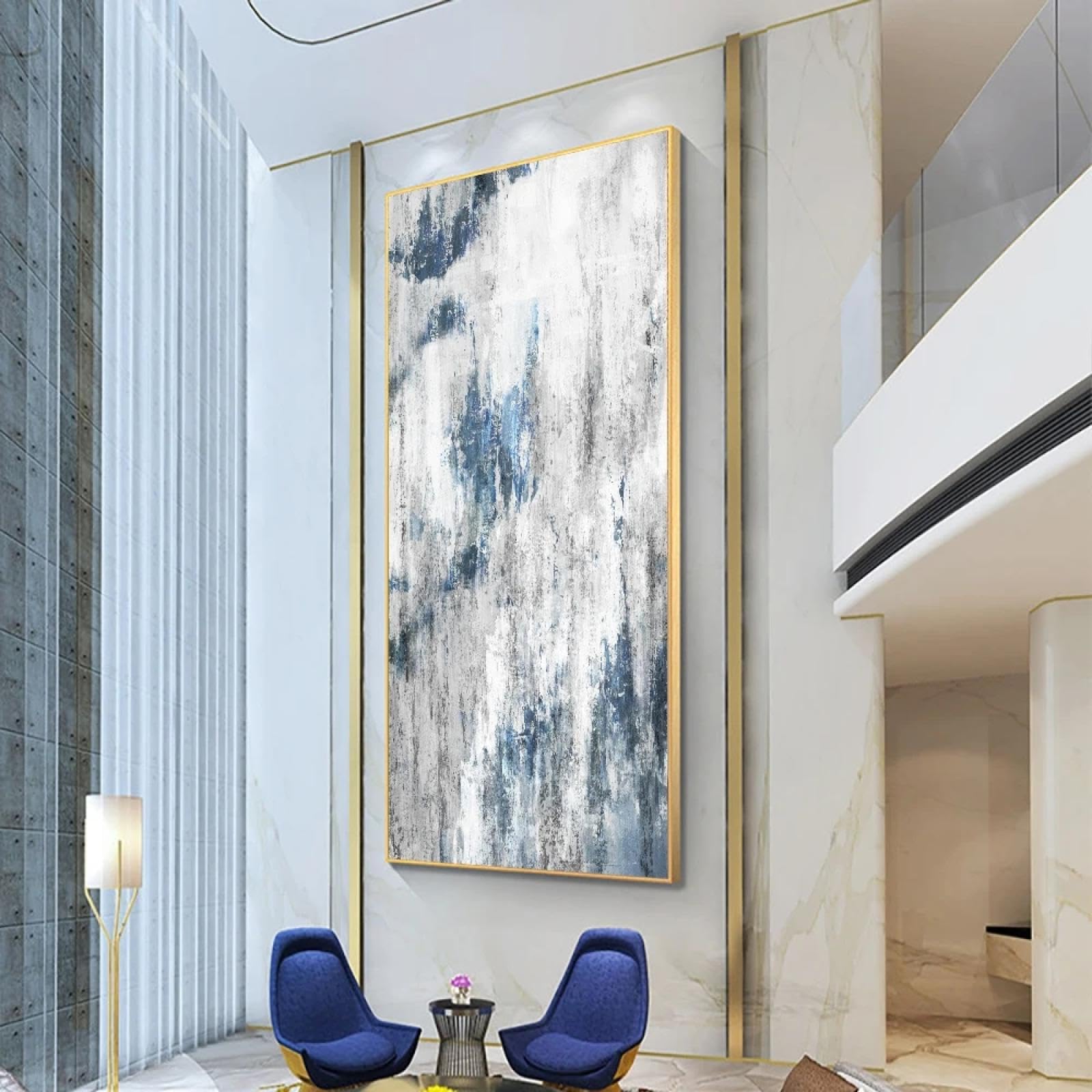 Peinture à l'huile abstraite moderne pour décoration murale chic - 8
