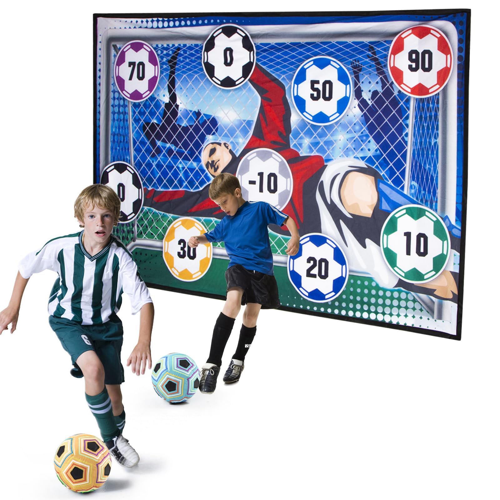 Kids Soccer Ball Game Set Backyard Outdoor Indoor Childrens Toys