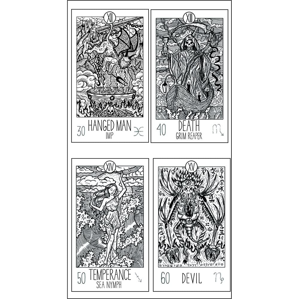 Amazon.com: Guirongxin 22 Major Fantasy Mystic Tarot Transparent Clear Stamp  for DIY Fun Making Scrapbooking : Arts, Crafts & Sewing