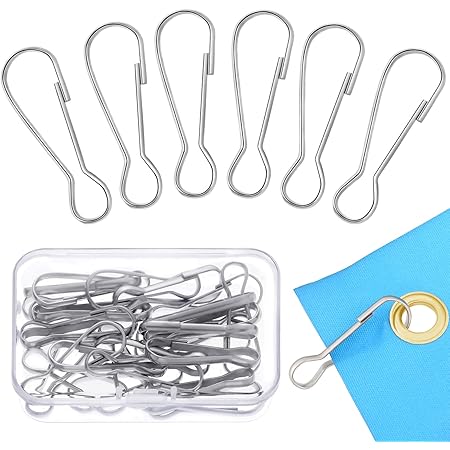 FLAGPOLE CLIPS SOLID NYLON 4 Pcs Nylon Flag Pole Clip Snaps USA