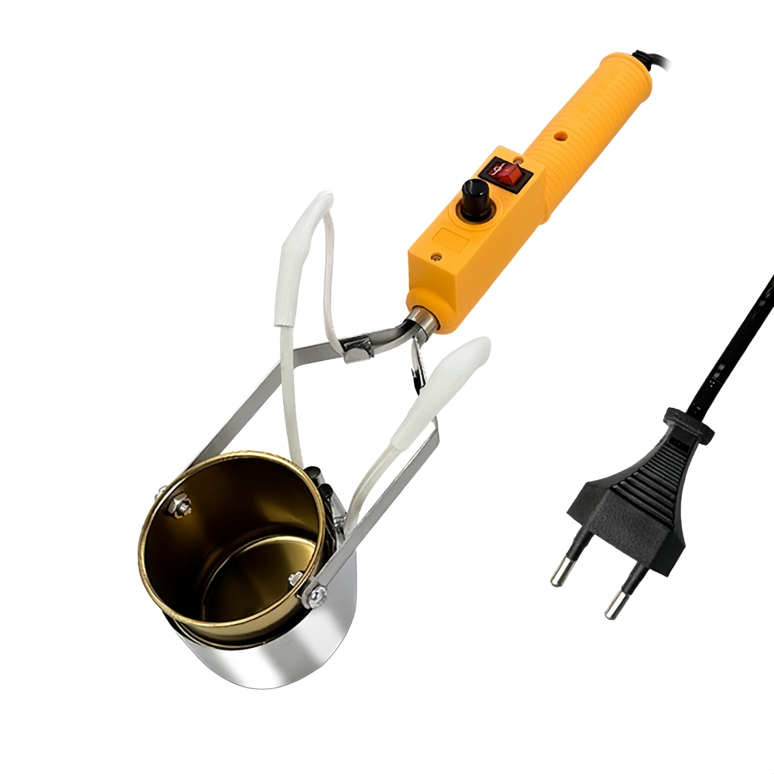 Pot de fusion de plomb portable, plage de température de 150 à 450 ℃, chauffage rapide en 3 à 8 minutes, idéal pour faire fondre l'étain, le plomb, la colle et la cire (350W)