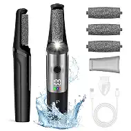 Electric Callus Removers for Feet, Smooth Pedicure Wand Rechargeable Electric Foot File,Professional Pedicure Tools for Dry, Dead, Cracked, Hard Skin, At Home Feet Spa Care Kit for Men & Women