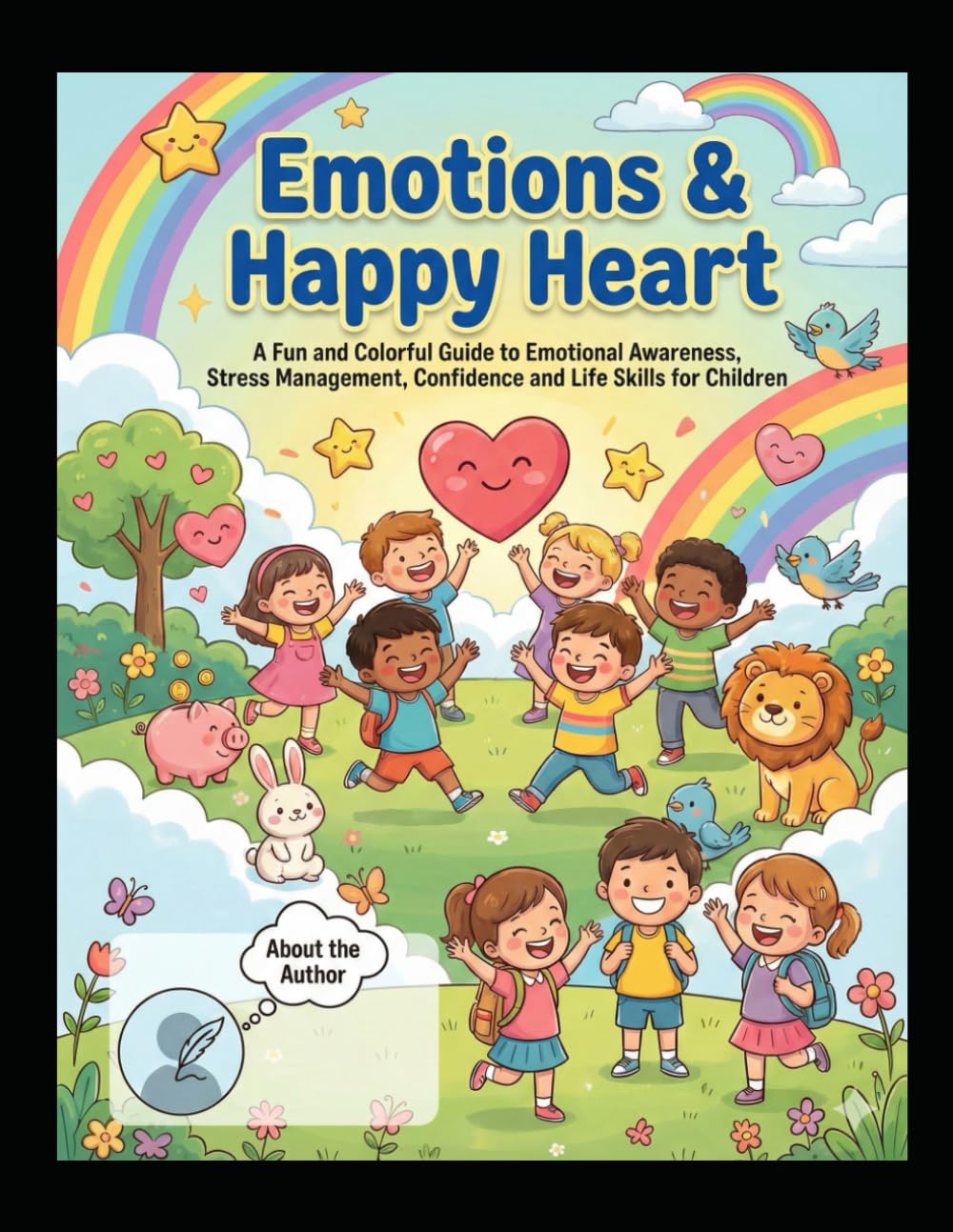 Emotions & Happy Heart: A Kids Activity Book on Emotional Intelligence, Mental Health and Happiness (Ages 5–10): Helping Kids Understand Feelings, ... Manage Stress and Grow with Happiness