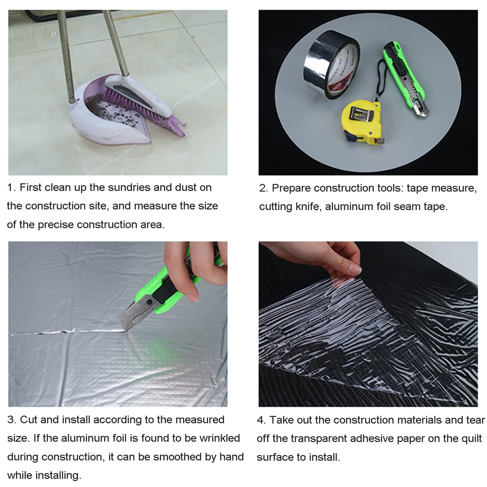 Isolamento Termico Autoadesivo e Stuoia fonoassorbente in Cotone Isolante Termico,cotone isolante acustico per auto,Lamina Termoriflettente,Pannello Riflettente Termosifoni,5mm（thk）,1*3M(3m²)