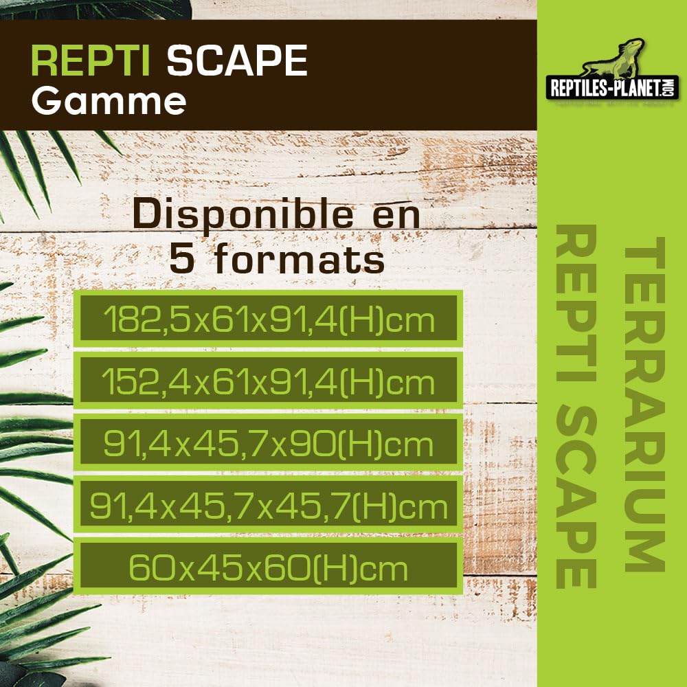 Reptiles Planet - Repti Scape H60 -Terrarium Aluminiun - 60x45x60 cm