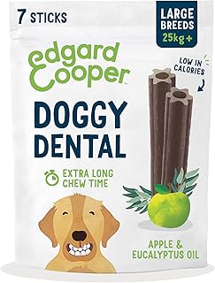 Edgard & Cooper Doggy Dental - Apple & Eucalyptus - Large - 7 Sticks product image