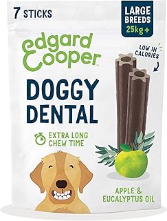 Edgard & Cooper Doggy Dental Sticks Appel & Eucalyptusolie Large