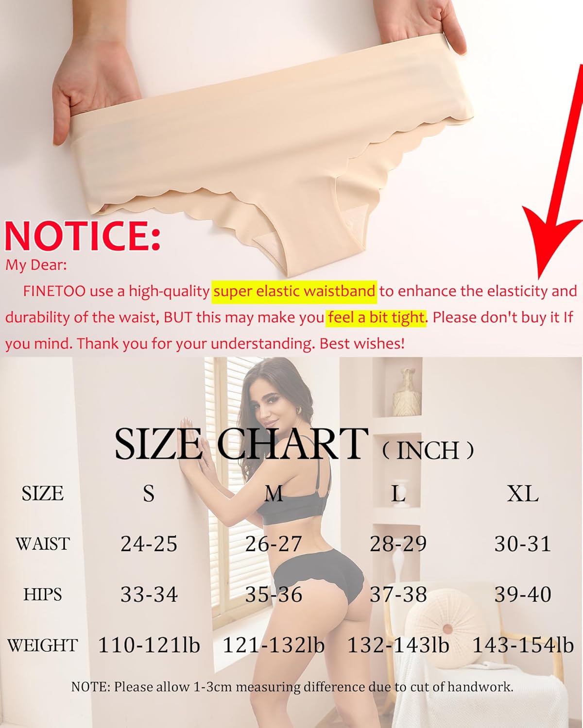6 pack Seamless Underwear for Women Sexy Low Rise Hipster Wave Edge No Show Bikini Panties Womens Cheeky S-XL - Image 5