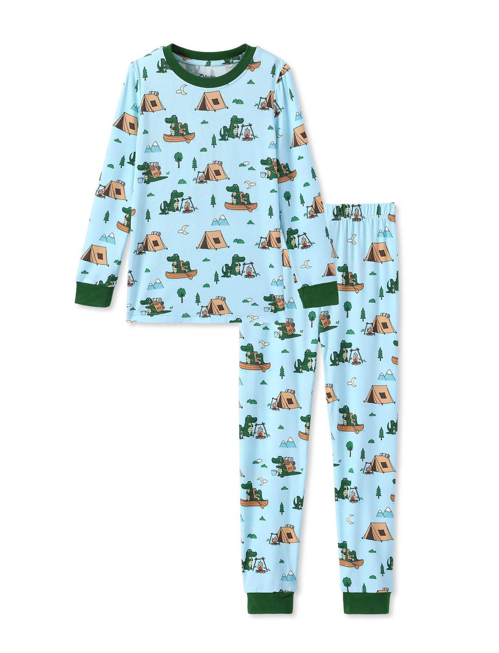 PATPAT Toddler &amp; Kids Pajama Sets with Bamboo Viscose, Snug Fit Pjs for Girls, All-Season Comfort Sleepwear, Ages 2-12 Years