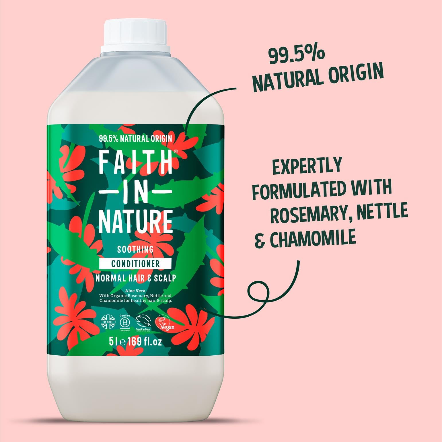 Amazon.com : FAITH IN NATURE Natural Conditioner - Vegan & Cruelty Free, No  SLS or Parabens - 169 fl oz Refill Pack, Aloe Vera : Beauty & Personal Care