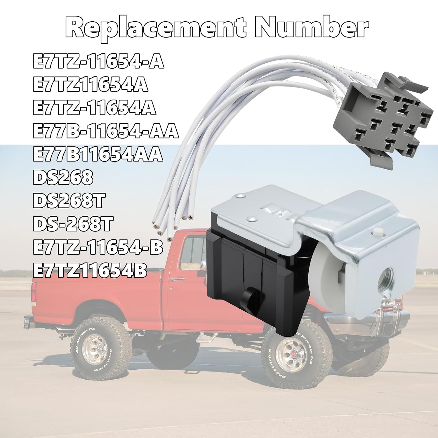 9 Terminal Headlight Switch with Connector Wire Harness Compatible with Ford F-150 F-250 F-350 E-150 E-250 E-350 Bronco Aerostar Explorer Ranger Tempo Replace #: E7TZ-11654-A
