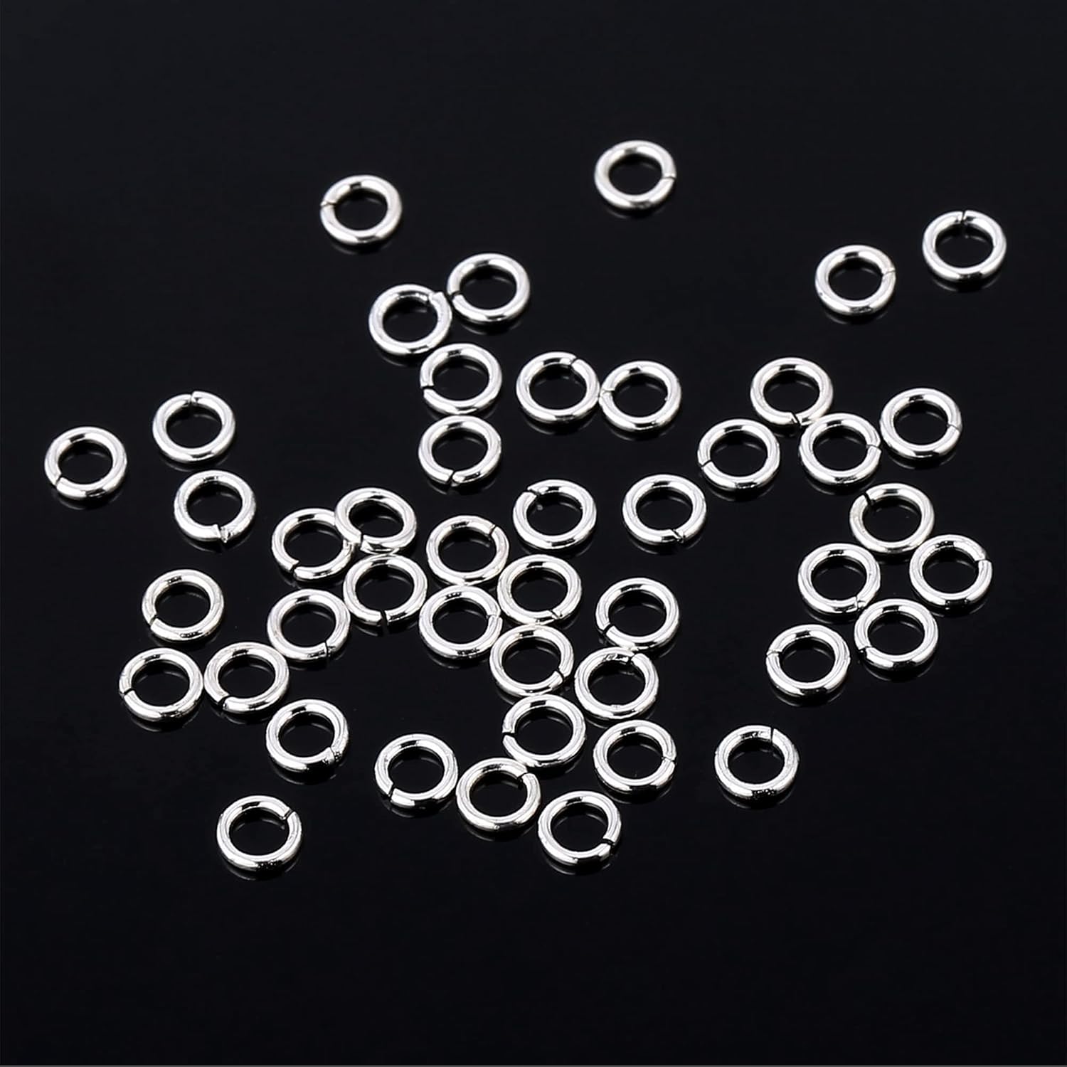 4mm Sterling Silver Jump Rings for Jewelry Making 925 Sterling Silver Open Jump Rings for DIY(100 PCS) - Image 6