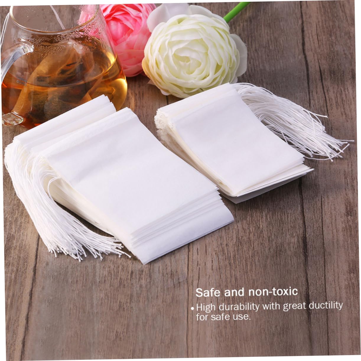 OUNONA 900piezas Bolsas De Té Cordón De Filtro De Papel Para Infusiones Para Té Suelto y Especias Diseño Práctico y Fácil De Usar