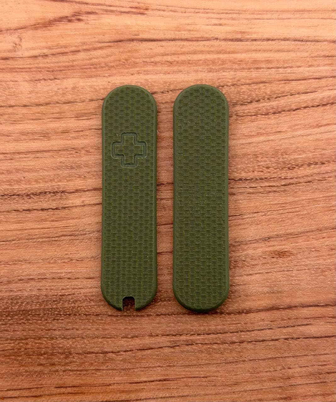Custom G10 Scales for 58mm Swiss Army Knife | Textured Handle Covers with Slots for Pen, Tweezers & Toothpick | Durable, Premium Upgrade for Swiss Army Knife (Army Green + Accessories)