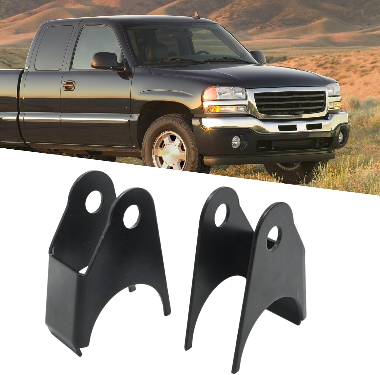 MDEOOSKY 523-288 2 Pcs Rear Upper Shock Absorber Bracket Shock Mount Repair Kit Replacement for Chevrolet Silverado 1500 2500 1999-2006 Replacement for GMC Sierra 1500 2500