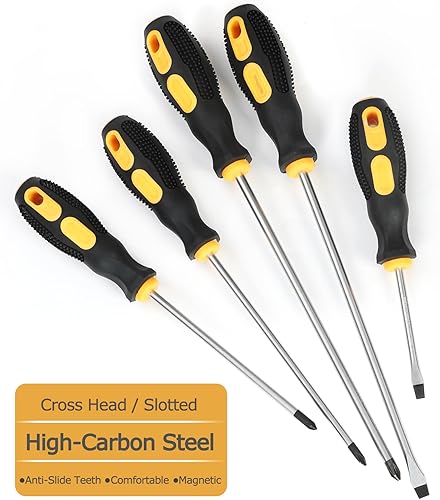 Miniatura 7 de PH2 - Destornillador Phillips, PH 2 6 × 3.937 in, punta magnética, destornillador de cabeza cruzada