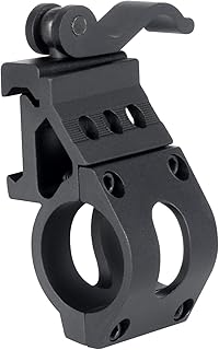 Monstrum 1 Inch Offset Picatinny Rail Mount for Flashlights with Quick Release - Monstrum
