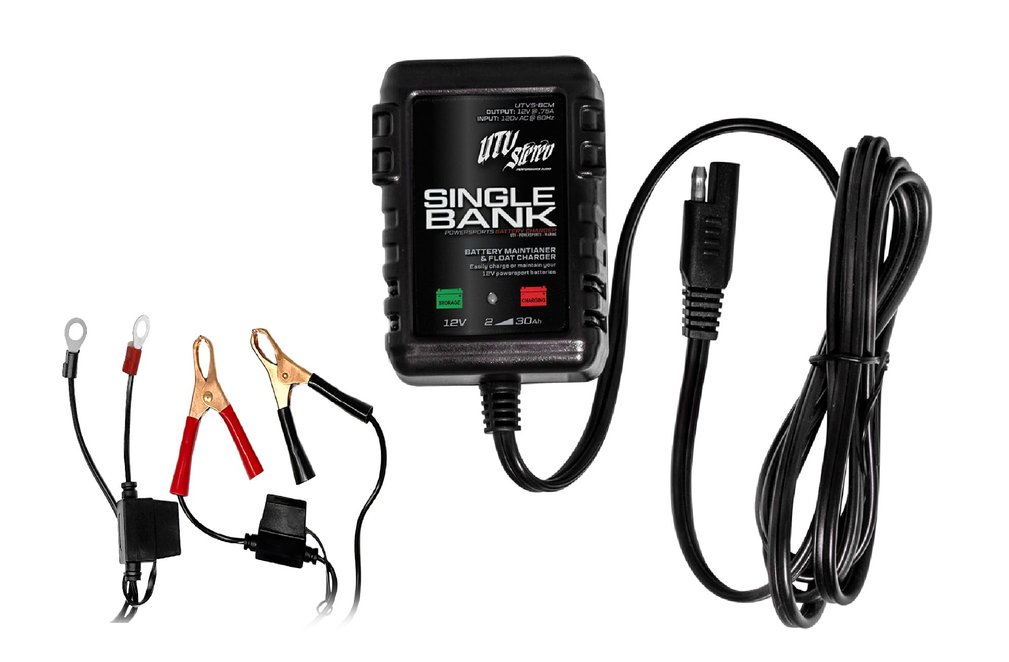 UTV - Caricabatterie automatico e manutentore da 12 V - Caricatore intelligente per batterie Side by Side, ATV, moto e Powersports