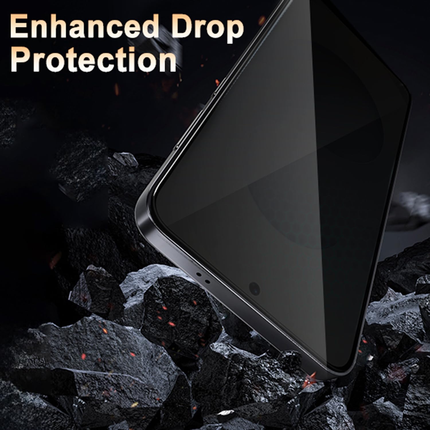 STP FEEL® Premium Grade Privacy Tempered Glass Screen Protector Guard Compatible For Oneplus Nord CE6 lite 5G (6.72 Inch, Pack of 1) Full Edge to Edge Coverage Anti-Spy/Anti-Peeping 9H Hardness — Amazon image 4