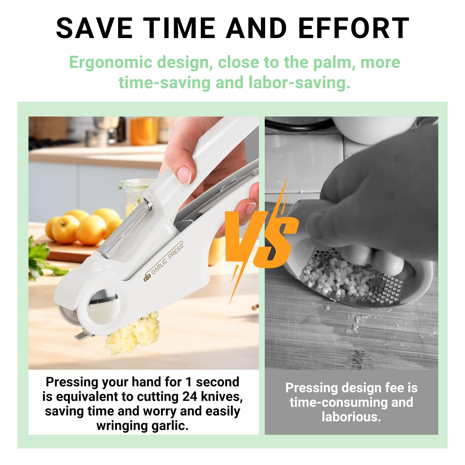 AIDOWU Schiaccia Aglio Multifunzionale Da Cucina,4-in-1