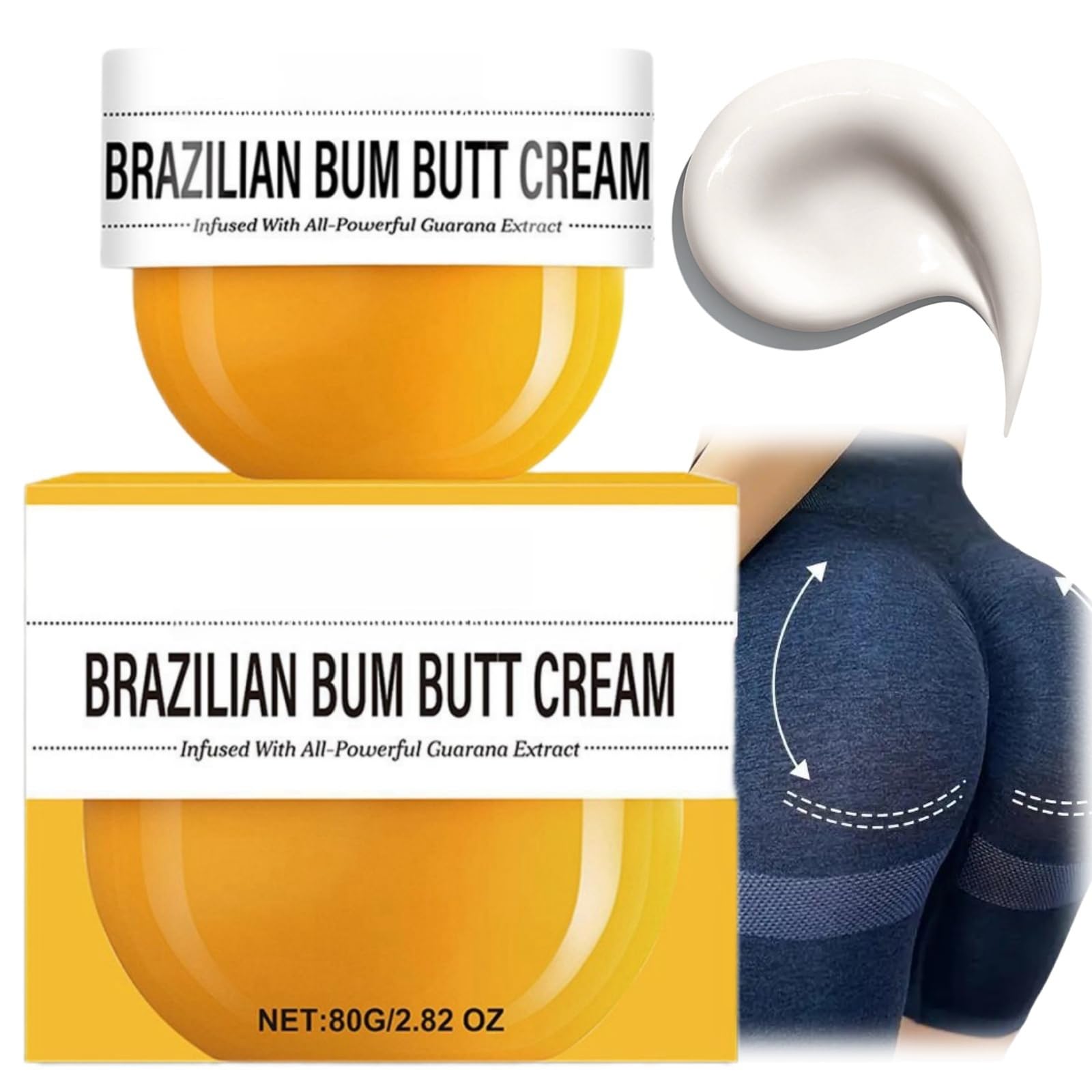 80g Bum Bum Cream,Scent Bum Butt Moisturizing Body Cream,Butt Elastic Cream for Body Butt Lifting,Brazilian Bumbum,Hip Lift Cream for Firming,Butt Firming Lifting Cream for Woman,Bum Cream for Body