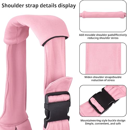 Miniatura 4 de CUBY Transportador para perros y gatos Bolsa reversible de papoose para mascotas manos libres Bolsa suave y diseño de bolsa Adecuado para