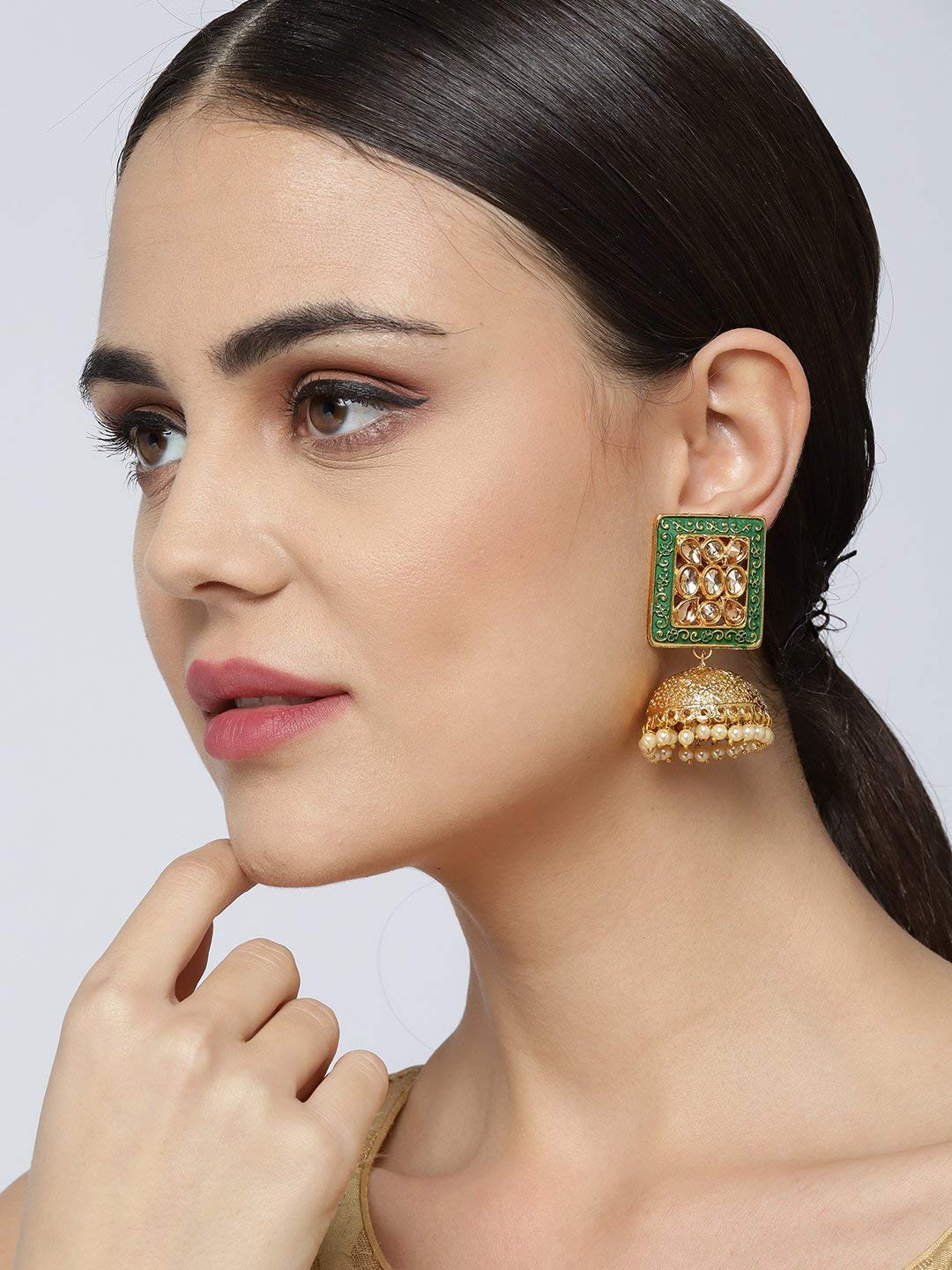Plated Jhumki for Girls/Women, Elegant Gift