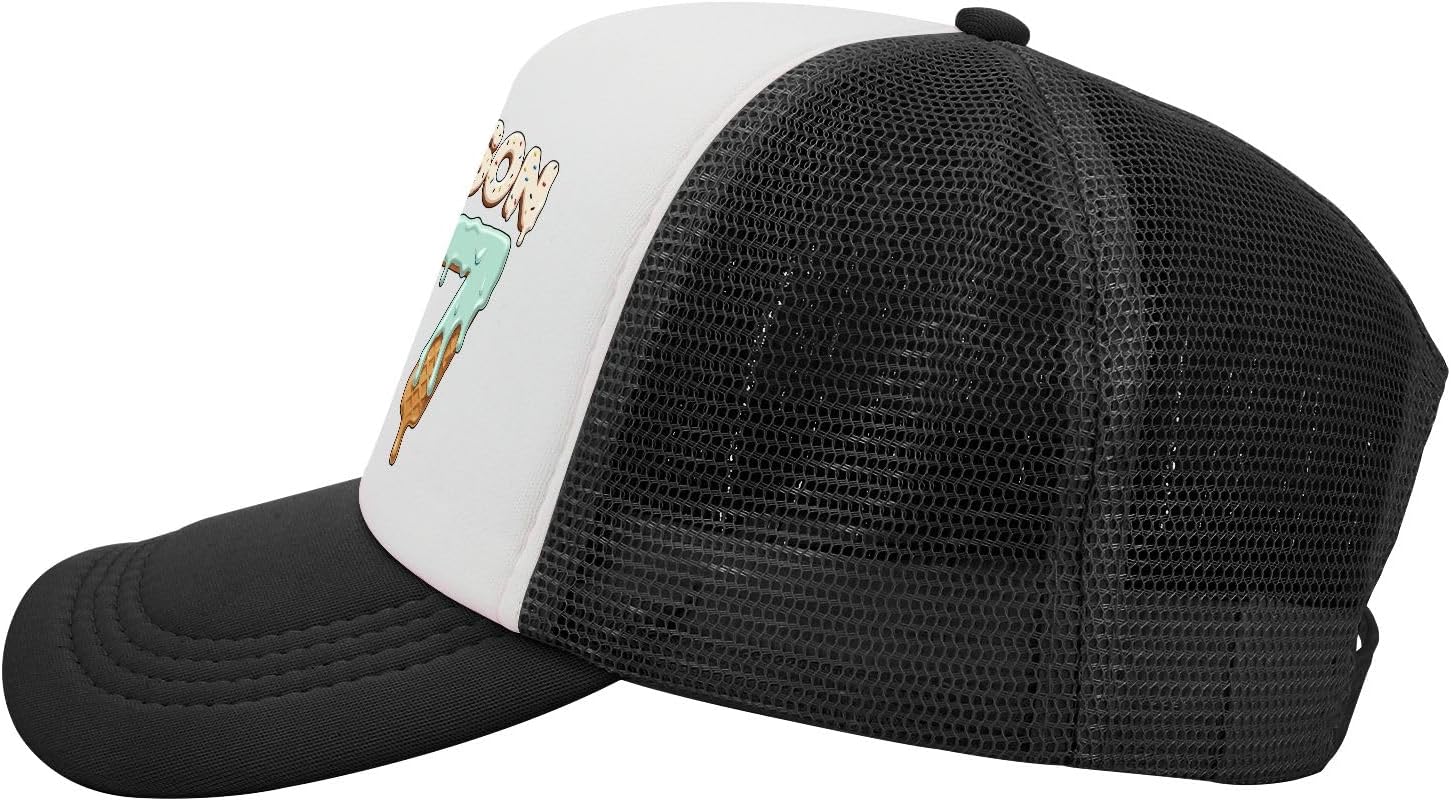 67 Meme Funny Six Seven Funny Number Youth Boys Baseball Trucker Hats - Image 3