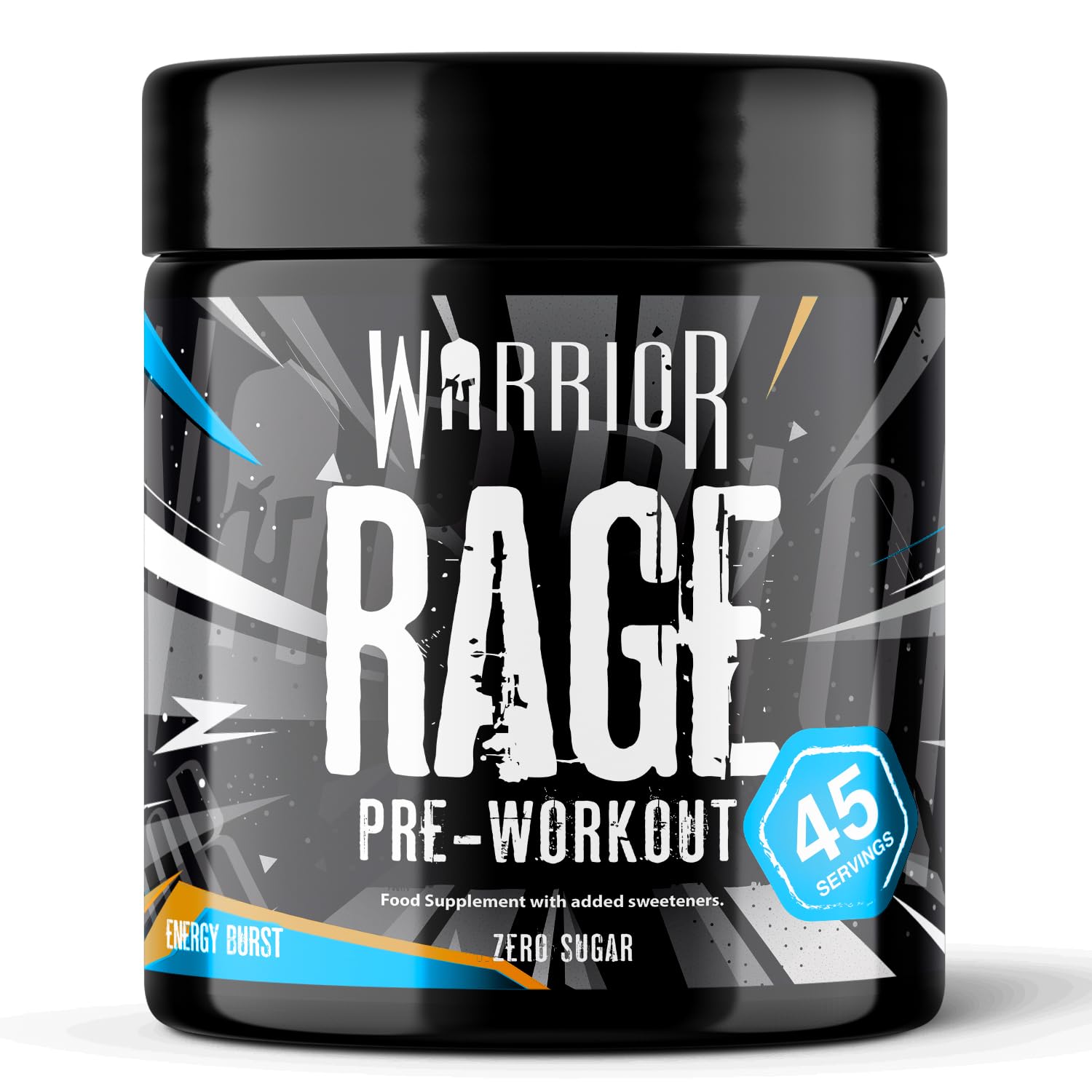 Rage Pre Workout Powder 392g (45 Servings) – 300mg Caffeine High Stim Energy Drink Supplement + Beta-Alanine, Creatine, BCAA, Taurine, Citrulline & Arginine AAKG for Muscle – Energy Burst