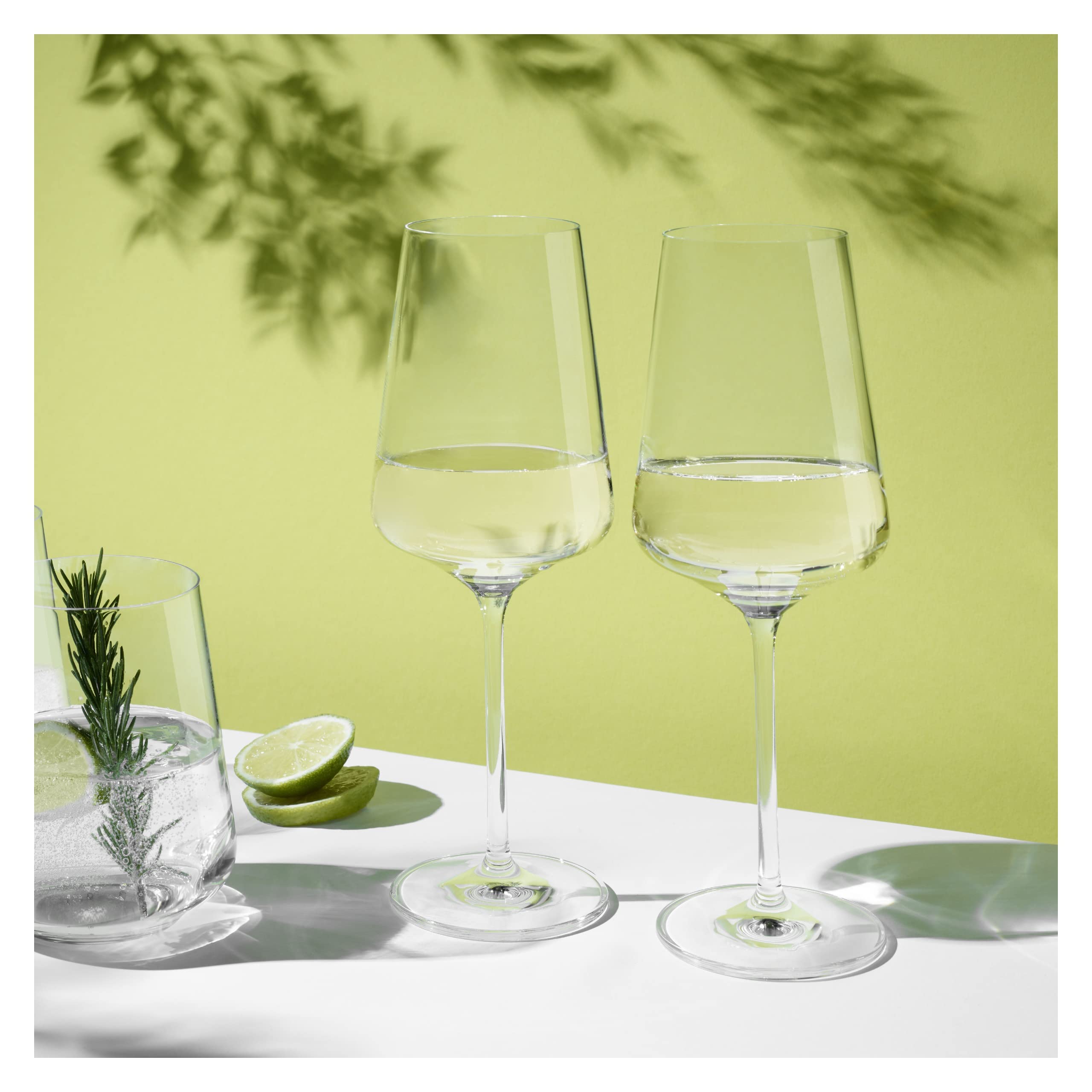 RITZENHOFF 6111006 Weißweinglas 400 ml - Serie Lichtweiss - 2 Stück im Geschenk-Set - stilvoll-modern - Made in Germany