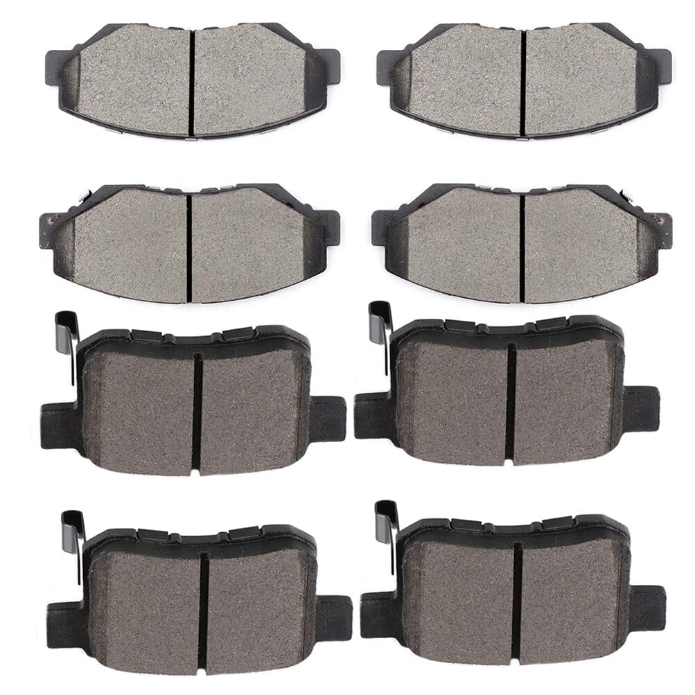 SCITOO D914 D1451 Front Ceramic Rear Semi-Metal Brake Pad Sets Fit For Honda For Accord 2013-2014