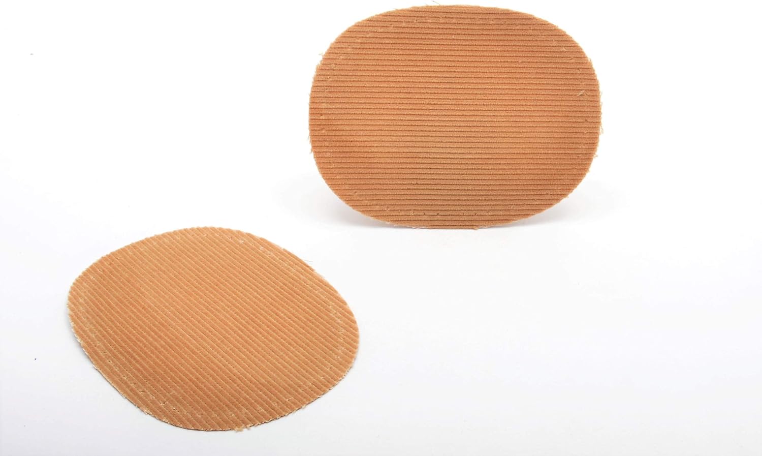 Kleiber Small Iron On or Sew On Oval Cord Arm/Knee Patches-Beige