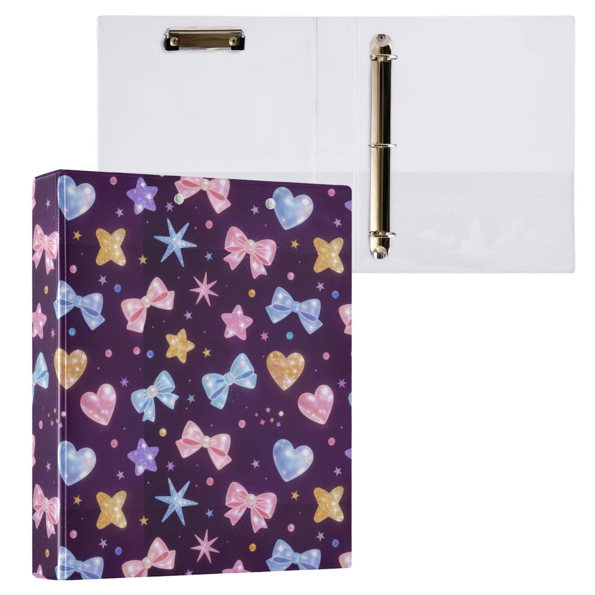 3 raccoglitori ad anelli da 12,7 cm con tasche, confezione da 1/2 raccoglitori per studenti universitari, 200 fogli