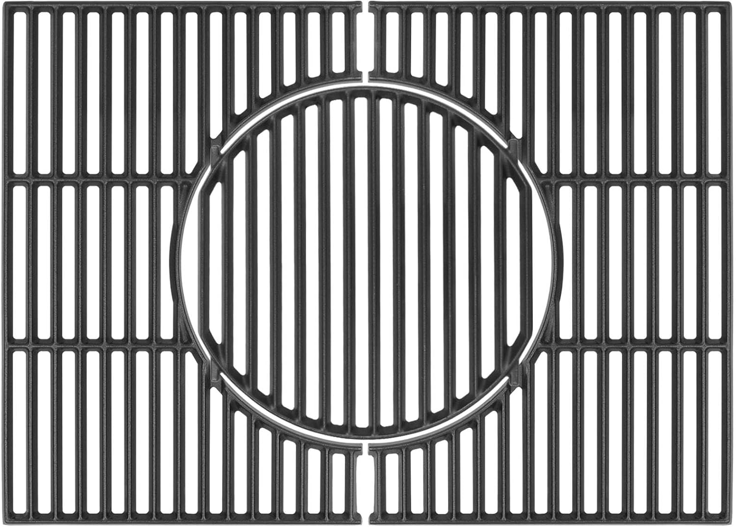 BBQ-PLUS 64812 Grill Grates Replacement Parts for Weber Gourmet BBQ System,Gooking Grid for Spirit II & I E310 E320 S310,Genesis Silver B/C,Gold/Platinum B/C Weber 7638 7639,Cast Iron Grates for Weber GS4 Spirit II & I Spirit 300 SER