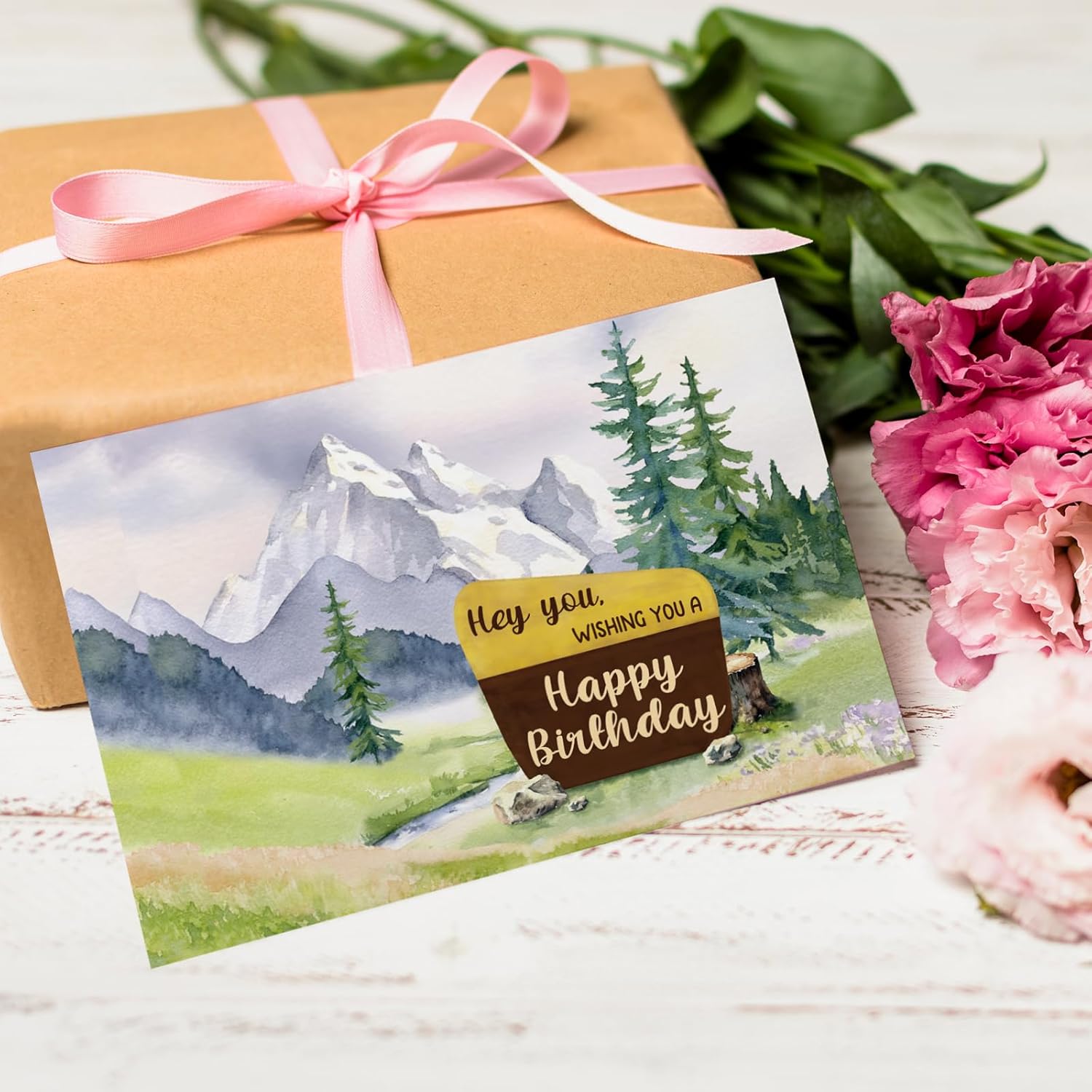 Qiliji National Park Sign Birthday Card for Him Her, Funny Outdoorsy Birthday Card for Men Women, Nature Scenic Bday Cards for Hiker Camper Adventure Lover Friends - Image 8