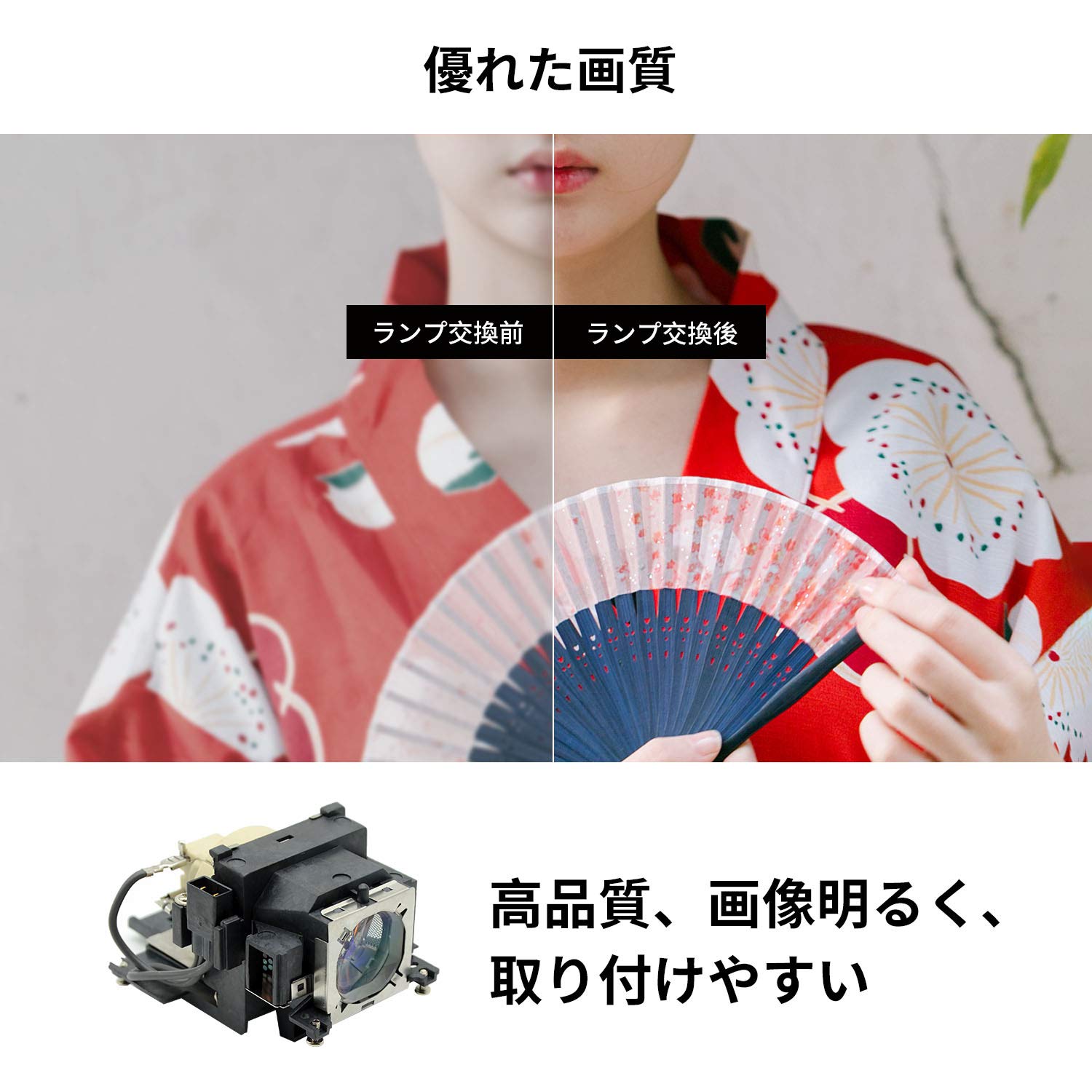Amazon.co.jp: Allamp 交換用 プロジェクター ランプ ET-LAV100 適用